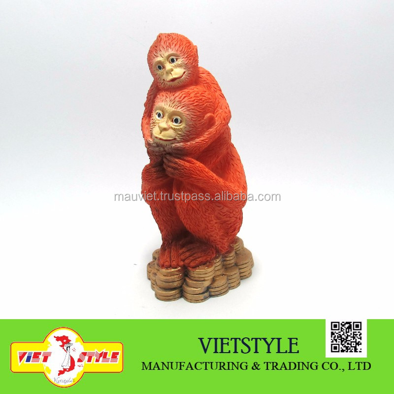 Tượng Khỉ Cõng Con Màu Đỏ: Biểu Tượng Của Niềm Vui và Tình Cảm Gia Đình